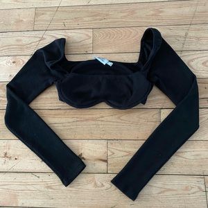 Princess Polly Becca Long Sleeve Crop Top